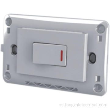 Interruptor de doble polo 45A con lámpara LED